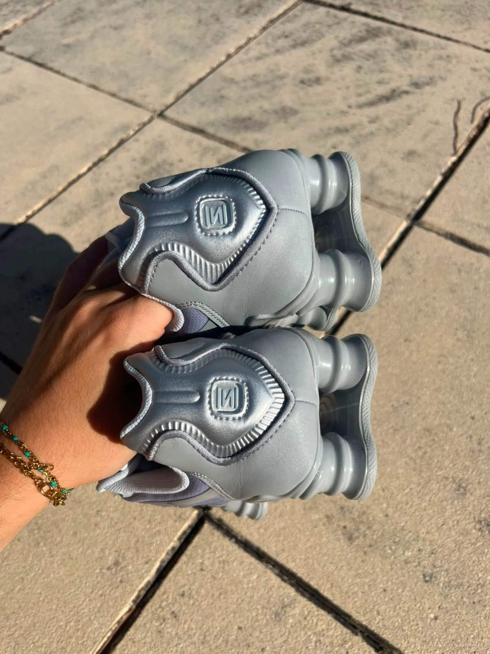 Nike Shox TL Platino Plata Y2K Nuevas Auténticas Tamaño 39 Zapatillas Hombre Mujer Con Caja – photo 5